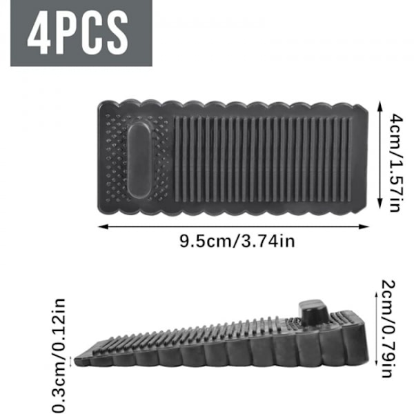 4 stk. dørstop kiler, dørstop til badeværelser, altandøre,