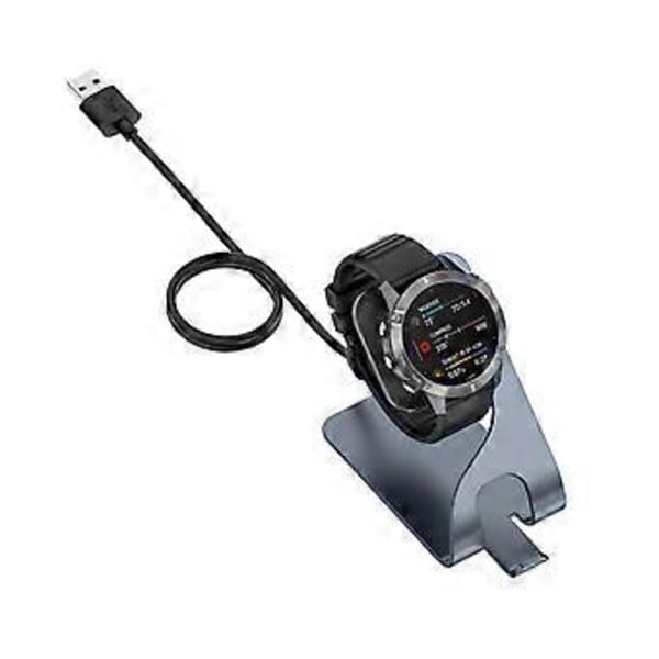 Laderholderstativ Strømadapter for Quatix 5 Sapphire (Grå)