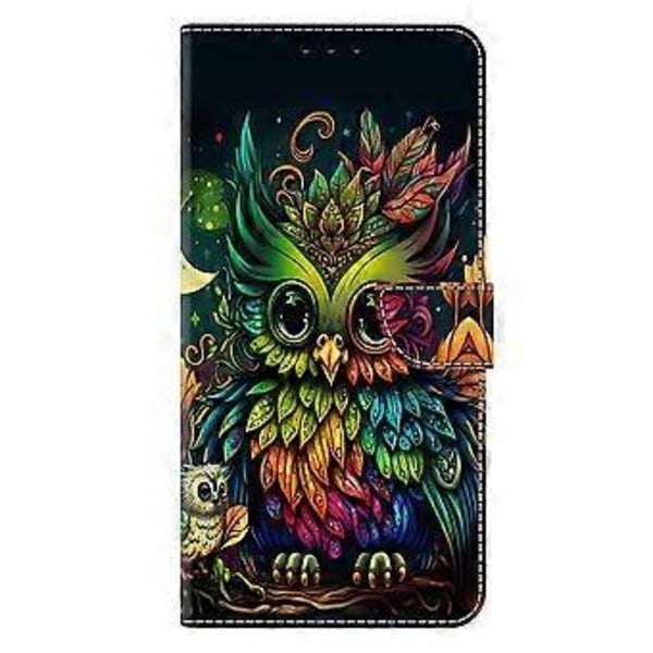 Skal för Xiaomi 14T Mönstertryckt Skyddsfodral TPU+PU Läder Flip Telefonfodral (Stil L)