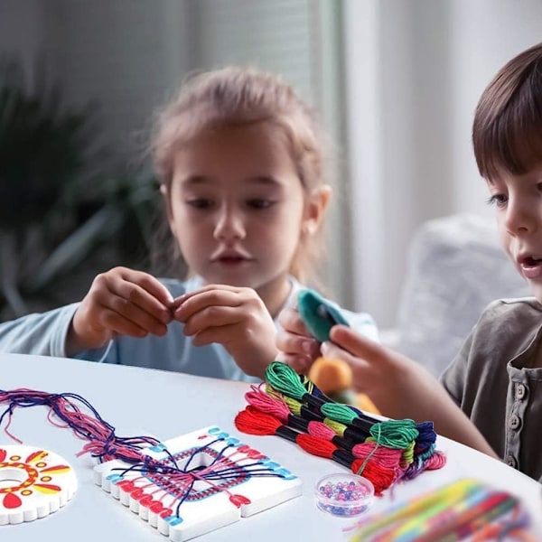 Vennskapsarmbånd-sett for jenter 8-12 år, kunst og håndverk