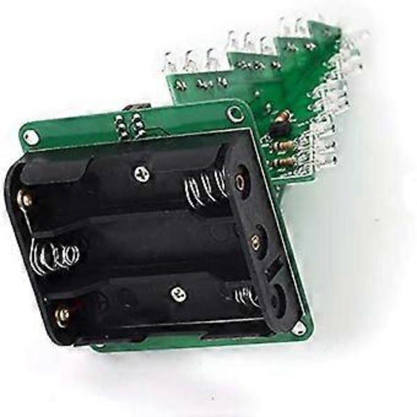 LED Julgranssats Färgglad 3D Julgran LED Kretsdelar med Blinkande Elektronisk DIY-Sats Semestergåva