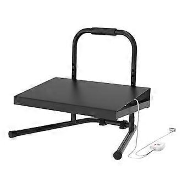 Fotstøtte for under skrivebord på jobb, Ergonomisk 6 høydejusterbar fotstøtte, Bærbar fotkrakk for under skrivebord for hjem, kontor (oppvarmet fotkrakk)