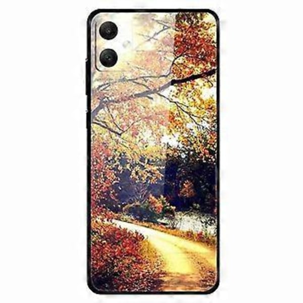 For Samsung Galaxy A05 4G Deksel PC+Herdet Glass+TPU Støtsikkert Telefondeksel (Country Road)