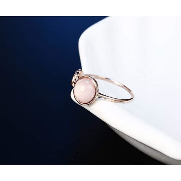 Opal Smycken Vacker Mode Dam Pink Månsken Roséguld Fi