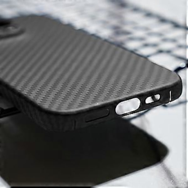 Skal för iPhone 16 Pro Max 1500D Grov Textur Aramidfiber Tunt Telefonskal (Stort Linshål)()
