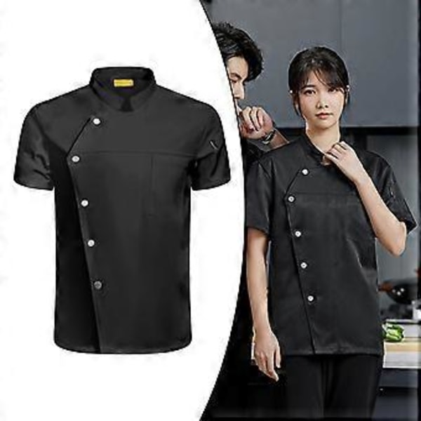 Ravintola-alan vaatteet Uniform Work Plus -koko M-koko valkoinen (4XL-koko musta)