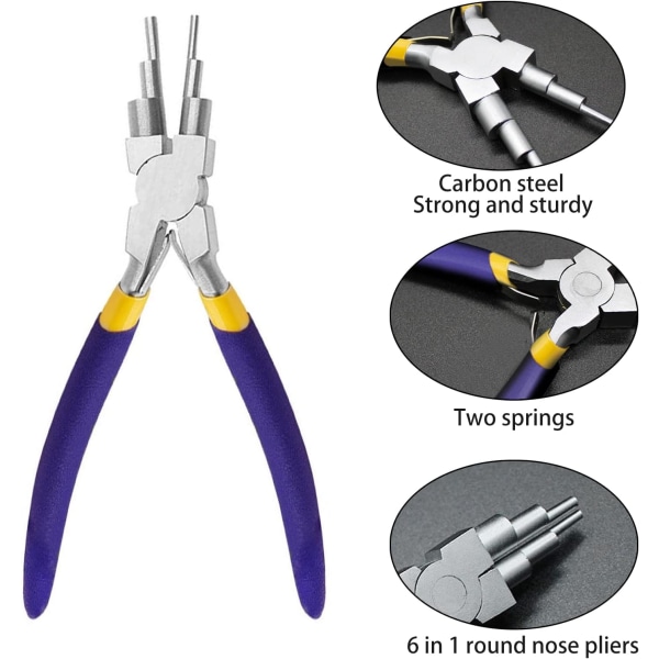 6 in 1 Bail Making Pliers 6 tuuman hiiliteräksinen langanmuodostus Bail J