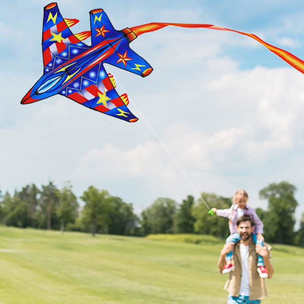 Flygplansdrake för barn och vuxna, med 100 meters flyglinje Ea