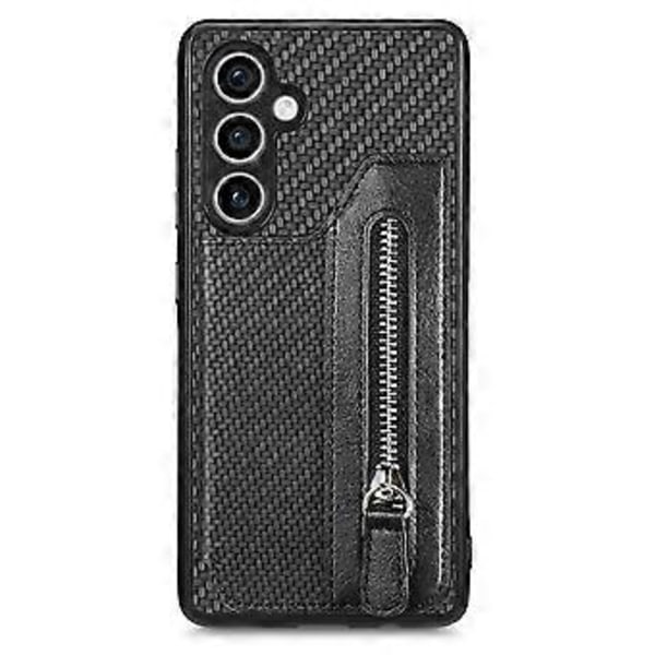 For Samsung Galaxy S23 FE Telefondeksel Glidelåslomme Lommebok Lær Bakdeksel()