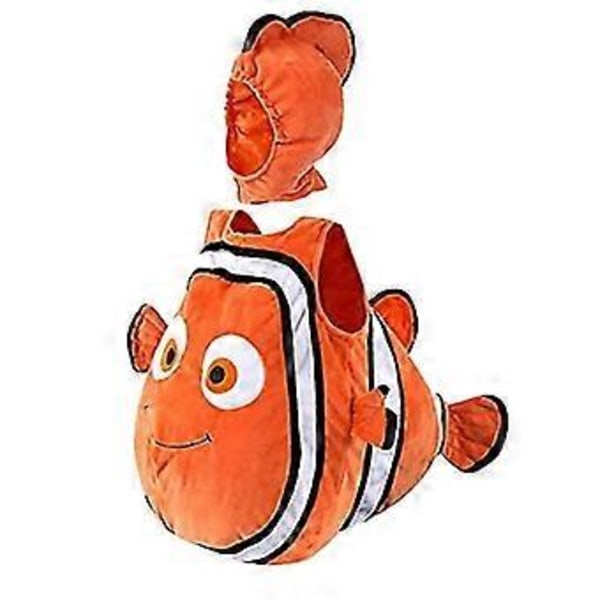 Halloween- ja joulujuhliin Finding Nemo -klovnikala lasten asu - JA(S(80-90CM) keltainen)