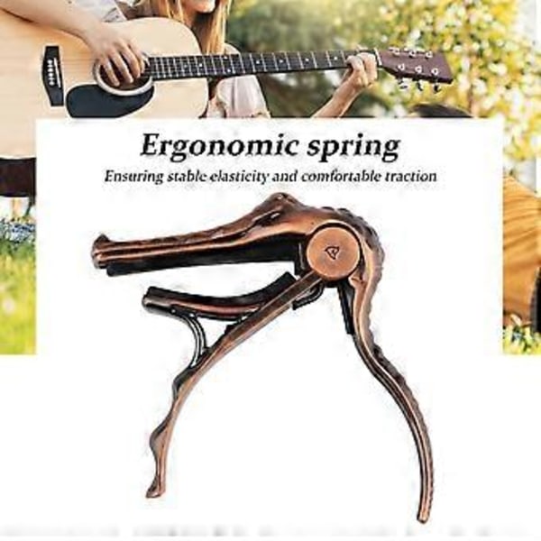 Gitar-Capo i Sinklegering Bronse Aerodynamisk Struktur Elektrisk Akustisk Gitar-Capo( )