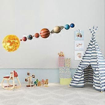 Sol System Planeter Veggdekor