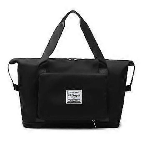 Stor Foldbar Rejsetaske med Tør- og Vådadskillelse Foldbar Rejseduffle (rød)