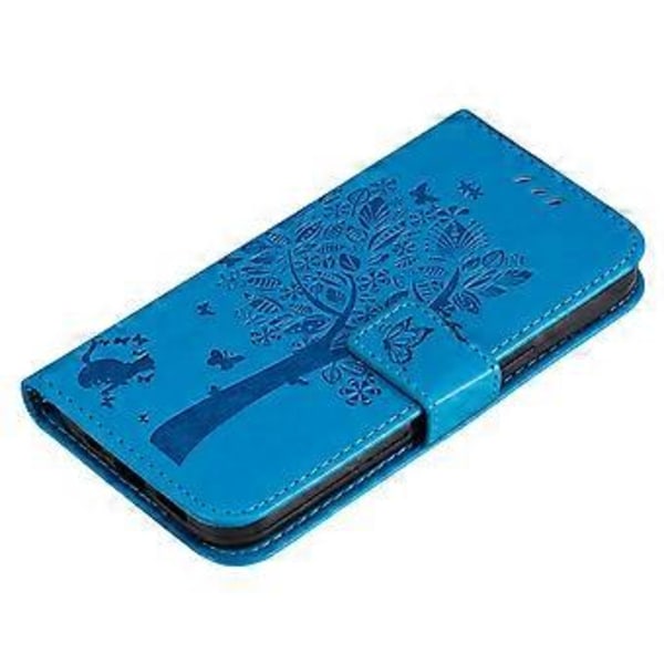KT Imprinting Flower Series-3 Fodral till Xiaomi 14T Katt Träd Mönster Flip Läder Telefonskal (Stil D)