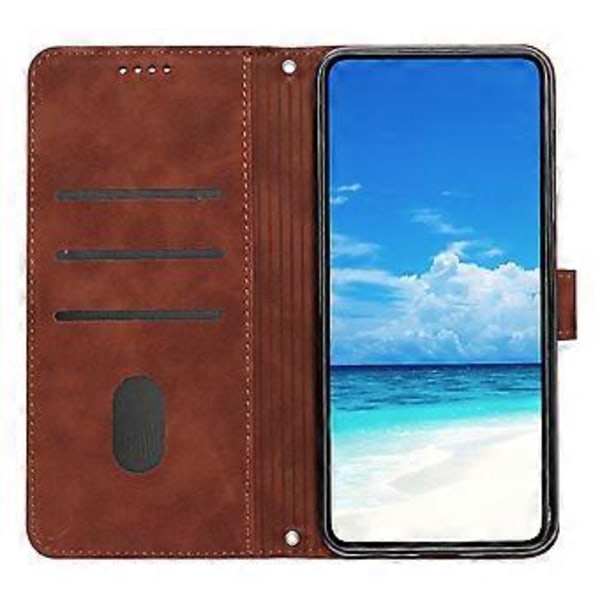Til Motorola Edge 50 Fusion 5G Etui Magnetisk Lås PU Læder Stand Telefon Cover (Style B)