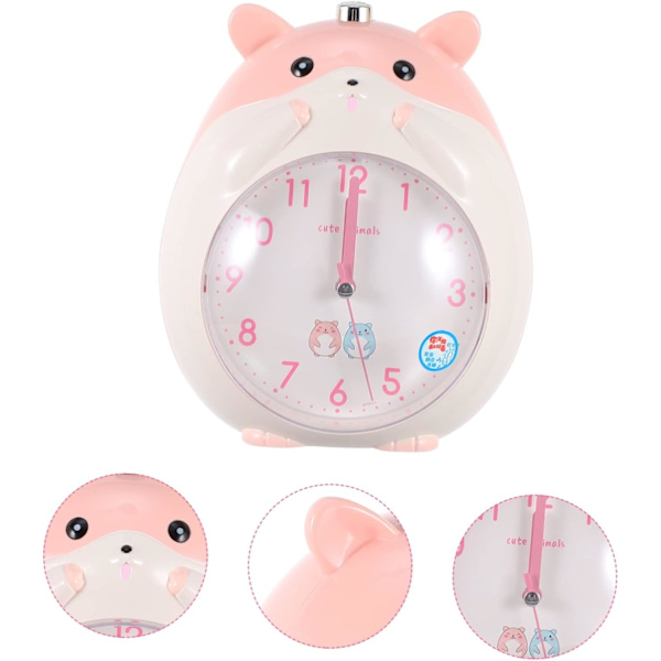 Liten hamster väckarklocka väckarklocka dekoration skrivbordsväckarklocka avstängd