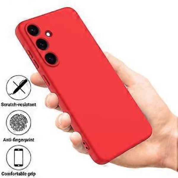 Samsung Galaxy S25 -kuori, nestemäinen silikoni, naarmuuntumaton puhelinkuori käsiremmin kanssa (Tyyli B)