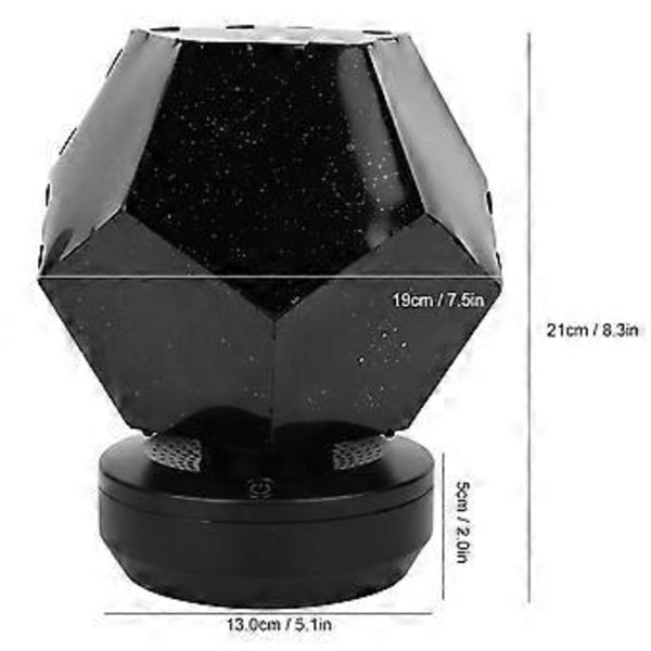Mini Innovativ Stjerne Projektionslampe til Hjemmet USB Genopladelig Natlampe Dekoration