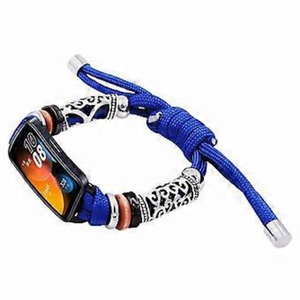 Typ H För Huawei Band 8/Band 8 NFC/Band 9/Band 9 NFC Klockarmband Pärldekor Flätat Rep (Stil H)