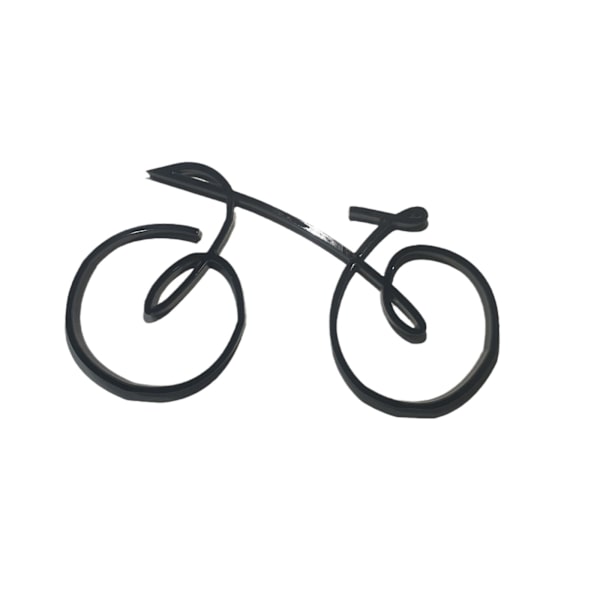 Akryl minimalistisk cykelskulptur cykelprydnad personlig