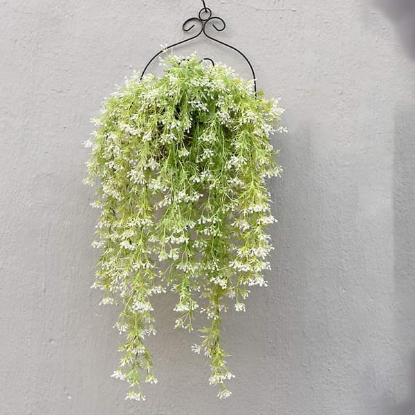 2 stk. Kunstig blomsterranke til vægophæng