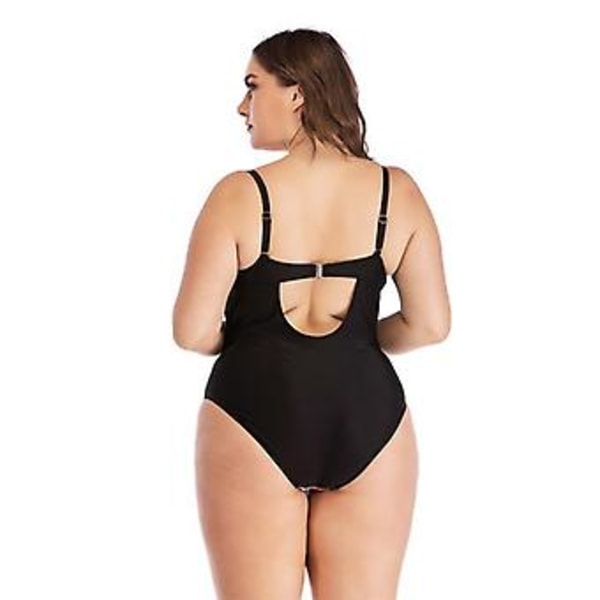 Tjejkostym storlek triangle one-piece push up slim fit tunn bikini damkläder L