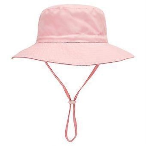 Pikkulapselle Hattu, Söpö Auringonhattu, Unisex Vauvan Hattu, Kesämatka Ranta Hattu, Säädettävissä Lasten Hattu 2-6 Vuotta (Vaaleanpunainen)