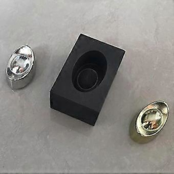 Sølv Gull Ingots Form Mold Grafitt Digel Mold Smelting Gull Sølv Ikke-jernholdig Metall Støping Raffinering Smykker Verktøy -NMAOV