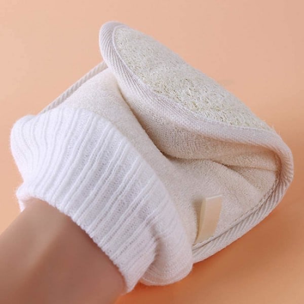 Skrubbhandskar Exfolierande Handskar Badsvamp Dusch Loofah Kroppsmassage Skrubbhandskar