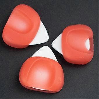 3 Gitarrplektrum Tumfingerplektrum 0,6/0,96/1,2 mm för Bas Akustisk Gitarr (Röd)