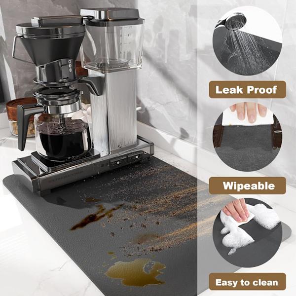 Kaffe maskine måtte super absorberende køkken afløbsmåtte absorberende di