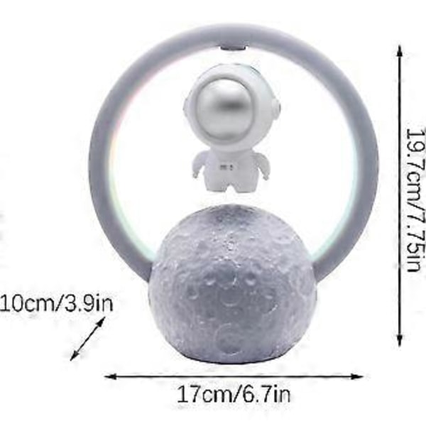 Magnetisk Levitations Bluetooth-högtalare Astronaut Hem Kreativ Mini Radio Utomhus Trådlös Subwoofer