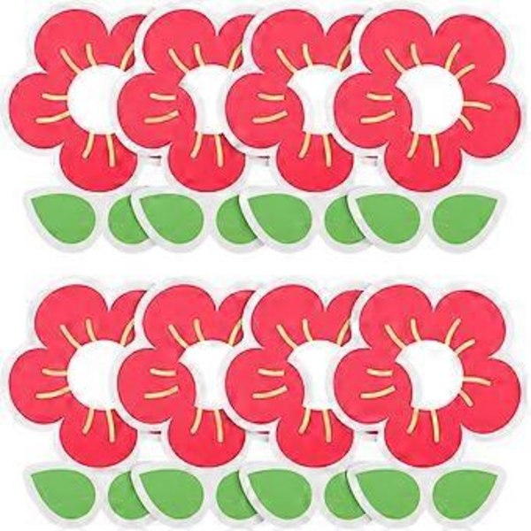 50 st Lollipop Papperskort Blomform Lollipop Pappershållare Barnkalas Favörer