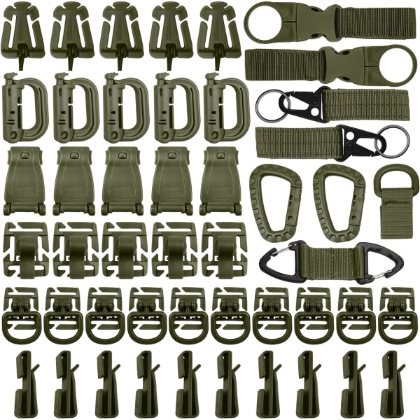 Tactical Molle Gear Clip Webbing-vedlegg for Tactical Backpack