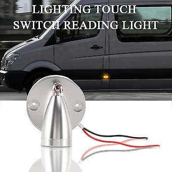 RV LED Spotlæselamper, 12V Indvendig Spotlight Switch med USB-Interface til Caravan, Båd, Varmt