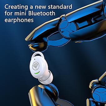 Søvnørepropper Trådløse Bluetooth Headset Bluetooth 5.3 Mini In-Ear Mikrofon Bærbar Øretelefoner Til Søvn WH