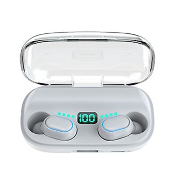 Digital Display Touch-Kontroll Trådlösa Bluetooth Hörlurar TWS-Hörlurar In-Ear Hörlurar Headset Lång WH