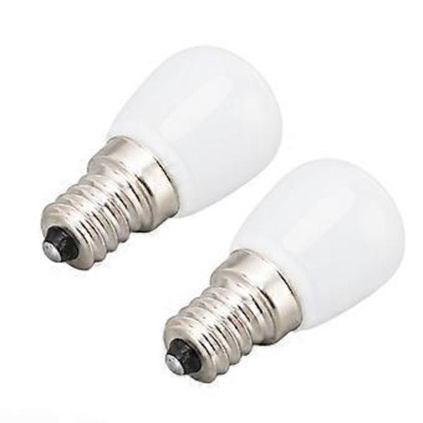 2 st 2W E12 LED-lampa 6000K Vitt Ljus E12 Bas Mini Kylskåpslampa för Ugn Mikrovågsugn Hem Belysning Ej Dimbar
