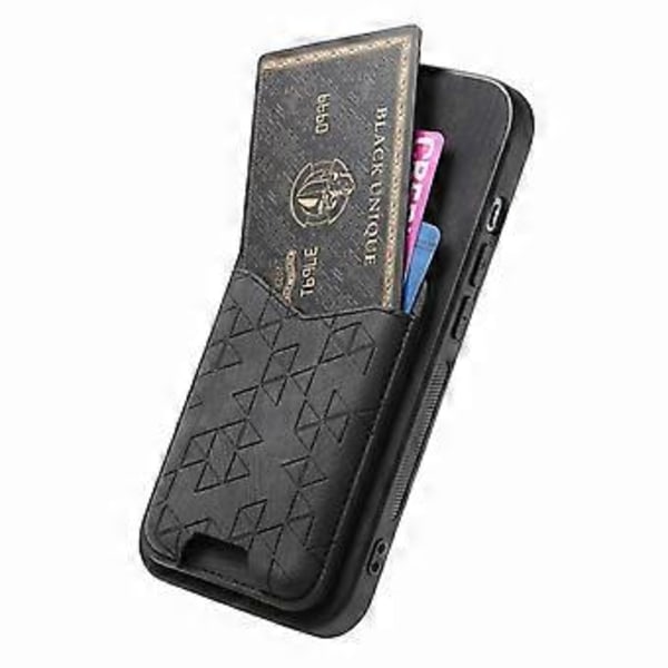 Til Nothing Phone (2a) Etui med Præget Mønster, Kortholder, Støttefod, Læder Bagside Cover (Stil D)
