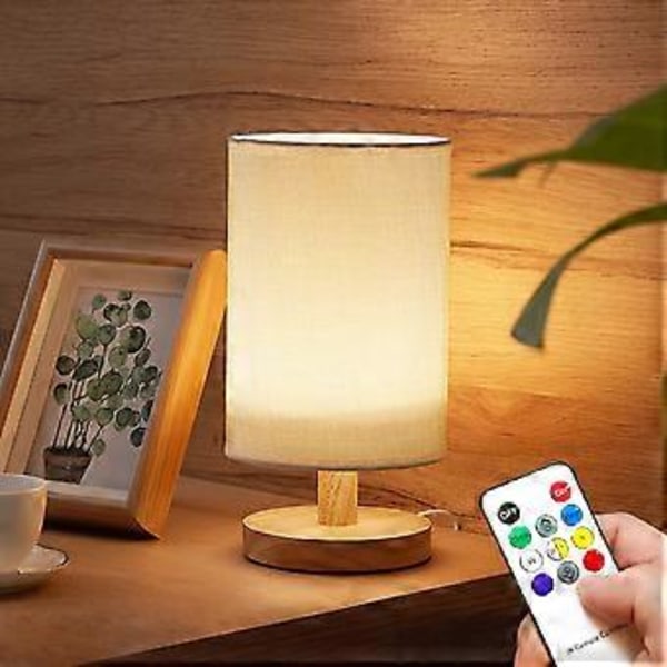 Sänglampa Miniatyr Varmt Ljus Modern LED USB-driven Bordslampa Skrivbordslampa Nattlampa Beige Co11
