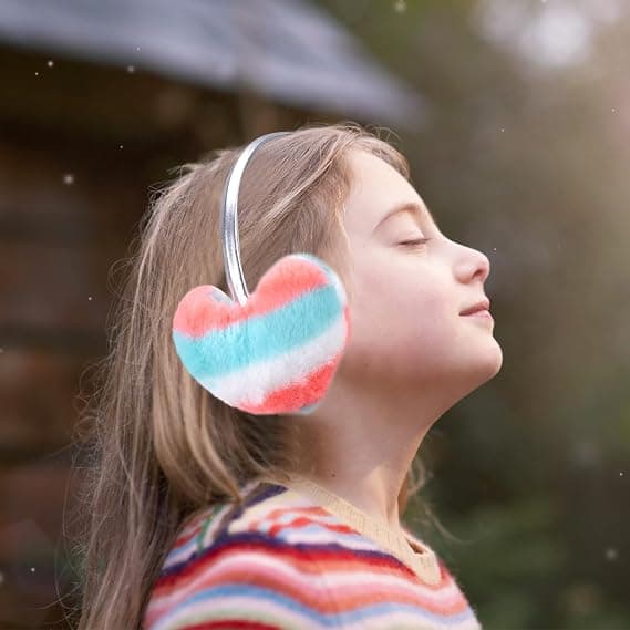 Rainbow Love Ørevarmere Varm Vinter Koreansk Stil Sød Vinter Ørebeskyttelse