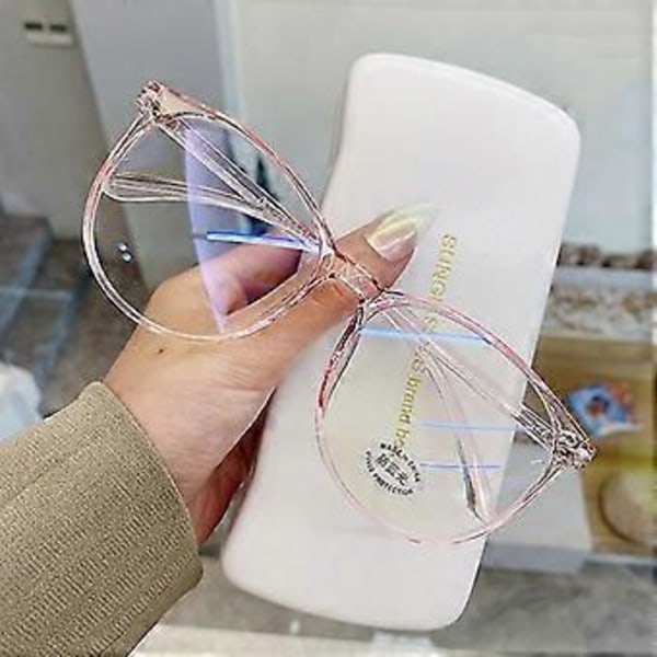 Blåljusblockerande Glasögon Anti Blå Ray UV Datorläsning Gaming TV Glasögon (transparent)