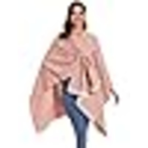 Poncho Dame Vinter Varmt Elegant Poncho Tæppe Poncho Kappe Strikket Poncho Frakke Vinter Poncho Sjal Kvinder Gave Til Fødselsdag Jul