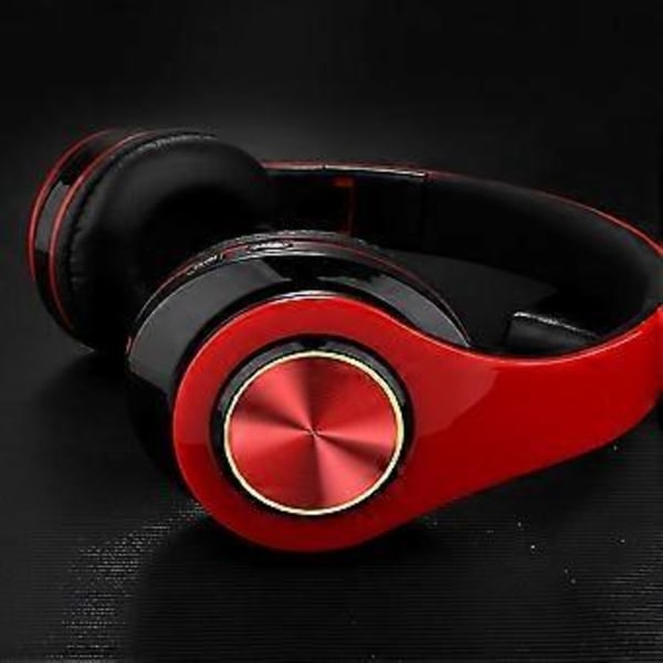 Trådløse hodetelefoner Bluetooth Over Ear med mikrofon Multi-farge valgfritt (Svart)