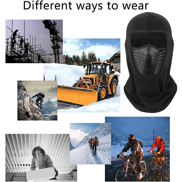 Lämmin Balaclava Balaclava, Monitoiminen Kasvobalaclava Hengityksellä