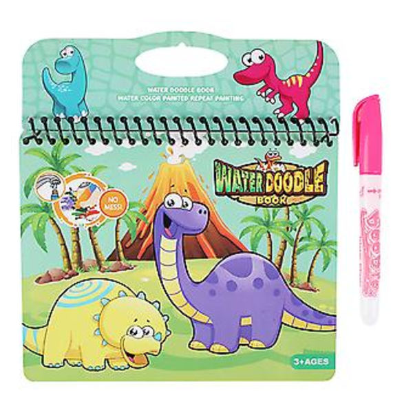 Barnens Återanvändbara Doodle Vattenfärgsmålningbok med Penna Leksakssats Barn Lär sig Tidig Utbildning Rita Leksakspresent 3ML D
