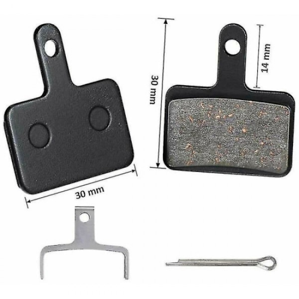 4 par semi-metal harpiks skivebremseklodser til Shimano B01s Mt200 M