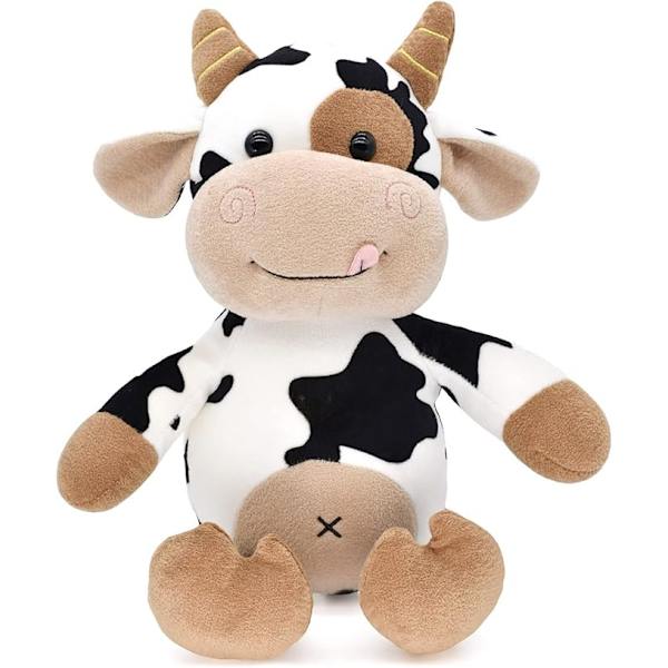 Plushkossa Ko, söt kalv, zodiakmaskot, oxens år, aktivitetspresent, 30cm