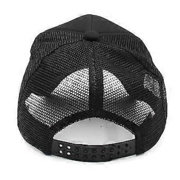 Barn Pojkar Flickor Batman Mesh Baseballkeps Andningsbar Snapback Justerbar Solhatt (Svart Vit)