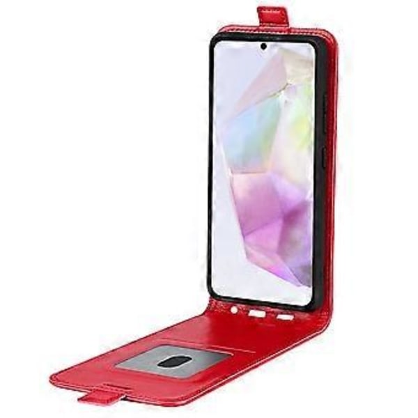 Samsung Galaxy A36 5G -kotelo korttipaikoilla, pystysuora läppä nahkainen puhelinkotelo (Tyyli D)